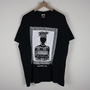 Vintage African Pride at Underground Atlanta Shirt Black XL 23.5x30